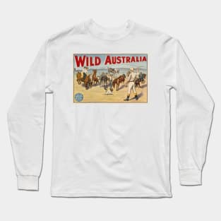 Wild Australia Vintage Poster 1910 Long Sleeve T-Shirt